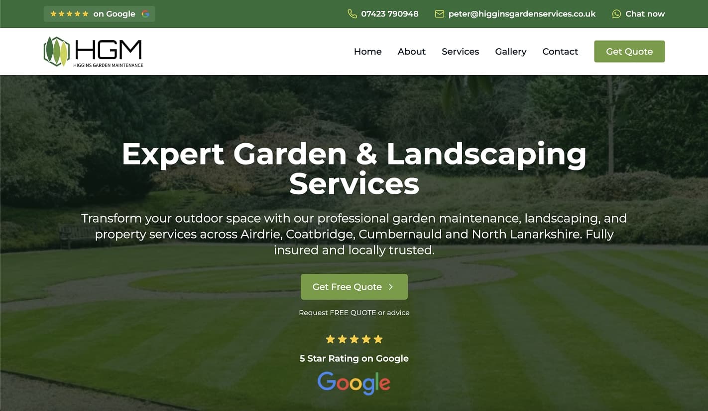 HGM new website home page