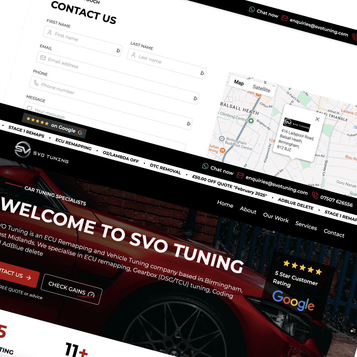 SVO Tuning: High Performance Website and Google Ads Strategy